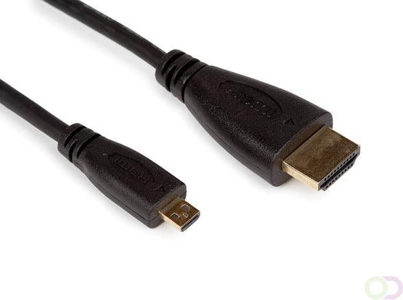 Velleman ULTRADUNNE HDMI NAAR MICRO HDMI-PLUG MANNELIJK MANNELIJK 32 AWG Ã 4.2 mm 2 m